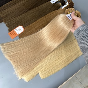 Venta al por mayor V-tip Raw Virgin Plus Extensiones de cabello Proveedor de cutícula alineada Real vietnamita Keratin K Tip Extensiones de cabello humano - Product Image 4