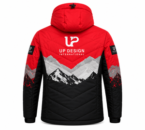 Chaqueta de Esquí Impermeable con Capucha para Hombre, Chaqueta de Invierno Acolchada para Nieve y Senderismo, Fabricante OEM ODM - Product Image 4