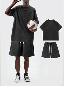 Conjunto de Camiseta y Pantalones Cortos Tie Dye Unisex, Atuendo Informal de Dos Piezas para Verano - Product Image 2