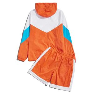 2026 New Arrival Sweatsuit <b>Track</b> Short Set Nylon Polyester Suit Summer Two Piece Windbreaker <b>Jacket</b> and Shorts Sets <b>For</b> <b>Men</b> - Product Image 5
