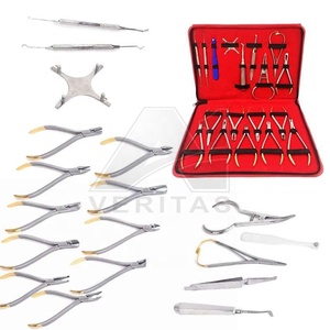 Kit de instrumentos de ortodoncia dental de primera calidad de acero inoxidable, 18 piezas, venta al por mayor, equipos dentales personalizados, conjunto CE - Product Image 2