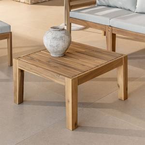 Mesa de centro para jardín Vandana Hexa Grand Square de 60x60 cm en madera de acacia Filips - Product Image 1