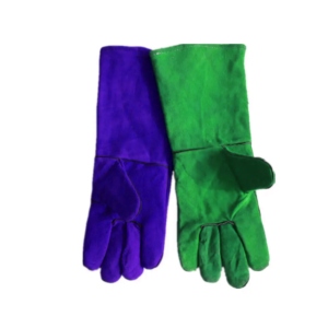 ถุงมือหนังวัวแท้แบบหนา ทนไฟ ป้องกันการเชื่อม ปลอดภัยสำหรับงานอุตสาหกรรม บาร์บีคิว ก่อสร้าง อุปกรณ์นิรภัย ถุงมือหนาอุ่น - Product Image 2