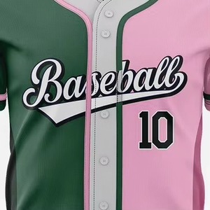 Jersey Baseball Premium Berkualitas Terbaru Custom MOQ Rendah Bahan Bernapas Cetak Digital untuk Dewasa - Product Image 5