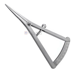 Juego de 2 Calibradores Rectos y Curvos para Mapeo Óseo, Instrumentos de Medición de Acero Inoxidable de 4.5 Pulgadas con Escala de 0–40 mm - Product Image 2