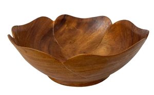 Tazón de Madera de Mango 100% Natural Hecho a Mano, Diseño Clásico, para Ensaladas, Frutas, Pasta, Uso Doméstico, Precio Económico - Product Image 5