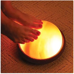 Domo de Sal Rosa del Himalaya, Herramienta de Masaje Térmico para Pies, Alivio del Estrés, Curación Natural, Accesorio de Spa para Uso Doméstico - Product Image 2