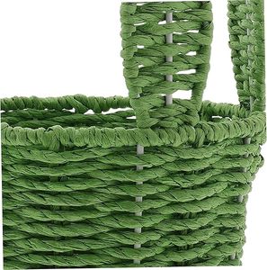 Handmade Woven <b>Bunny</b> <b>Easter</b> <b>Basket</b> for Egg Hunt Party Natural Rattan Fruit <b>Basket</b> for Boys and Girls Picnic - Product Image 2