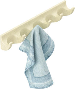 Modern 6 Inch Long Robe Hook Set Wall Mounted Industrial Style <b>Towel</b> <b>Holder</b> Extended Metal Hanger for Bathroom and Mudroom - Product Image 1