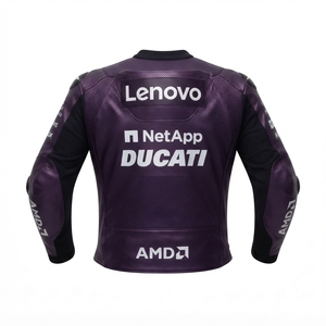 Men’s Rucati Cowhide Leather <b>Racing</b> <b>Jacket</b>/Chaqueta MotoCP Style CE Level 2 Armor Motorcycle Track Riding Protective Gear CE - Product Image 2