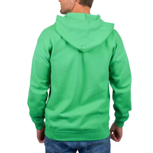 Sweat à capuche zippé athlétique pour homme, éco-responsable, coupe oversize, avec logo personnalisé, vêtements de sport, fourniture OEM, 100% coton, streetwear avec impression personnalisée - Product Image 5