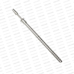 Tubo de Succión Maleable de 22 cm – Cánula Neuroquirúrgica de Acero Inoxidable – Aspirador con Punta Cónica Luer de 3.0 mm de Diámetro Exterior de Vaslcare - Product Image 1