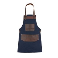 Tablier de service hôtelier de luxe en toile, gilet de barman personnalisé avec logo de marque et poches, pour serveurs de restauration et de haute cuisine