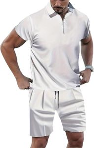 Men's Summer Casual Plus Size Breathable Quick Dry Custom Logo Jogger Shorts <b>Sets</b> Two Piece OEM 100% Cotton - Product Image 2