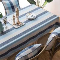 Nouvelle arrivée Nappe de table en coton décorative personnalisée pour table à manger Tissu lourd et durable à prix de gros