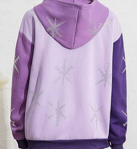 Sweat à capuche d'hiver de luxe en strass, écologique et respirant, en coton premium, style streetwear, personnalisable, fabrication OEM/ODM, marque privée - Product Image 5