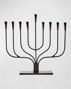 Menorah de Estilo Posmoderno para Villas, Sinagogas y Templos, Iluminación Decorativa de Mesa, Portavelas de Hanukkah - Product Image 2