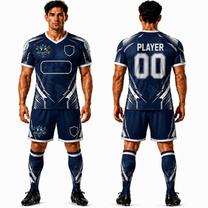 High Quality Professional Soccer Kit Featuring Lightweight Soccer Jerseys and Athletic Shorts for Match Day Excellence For Men - Product Image 1