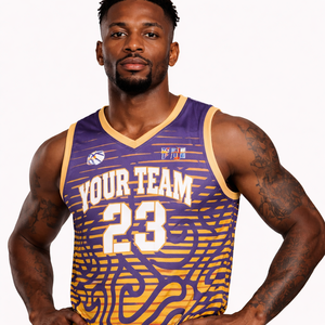 Ensemble d'uniformes de basketball personnalisés en gros – Maillot et short respirants en polyester avec impression par sublimation, logo d'équipe, pour entraînement et matchs, vêtements de sport - Product Image 1