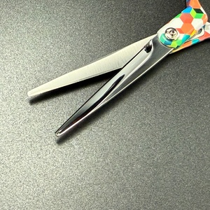 Ciseaux de coupe de cheveux de salon professionnels de haute qualité en acier inoxydable argenté chic pour les professionnels de salon - Product Image 4