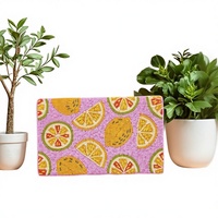 Tas Tangan Mewah Buatan Tangan Berhias Manik-Manik Buah Jeruk Lemon untuk Wanita Desain Buah Premium Berkualitas Tinggi dengan Tali Rantai, Slot Koin & Kartu