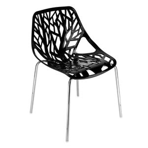 Set di 4 Poltrone Imbottite Stile Nido d'Uccello Nere, Sedia Lounge di Lusso per Centri Commerciali o Soggiorni - Product Image 4