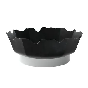 Brasero Decorativo de Acero con Forma de Flor y Borde Festoneado para Jardín o Patio Exterior - Product Image 1