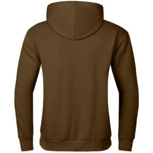 <b>Men's</b> Hooded Fleece Sweatshirt Solid Color Casual Oversized Fit 100% Cotton Autumn Wear Olive Green - Product Image 3