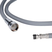 Tuyau d'Évier Extensible Super Flexible en Nylon Tressé Moderne F1/2 à Connexion Rapide 1.5MPa 120-200cm pour Cuisine, Salle de Bain et Usage Industriel
