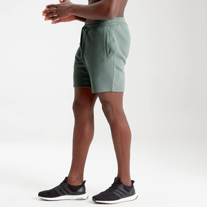 Streetwear Sweat Shorts 460 GSM Woolen 100% Cotton Soft Durable Relaxed Fit Elastic Waist <b>Drawstring</b> OEM Private Label - Product Image 3