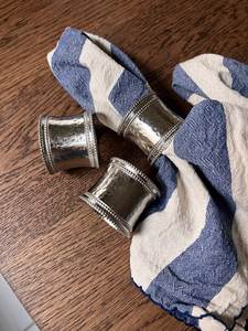 Hand Casted Technique Round <b>Silver</b> Fish <b>Napkin</b> Ring Set of 2 Food Grade Handmade Decorative <b>Napkin</b> Rings Cheap Price - Product Image 6