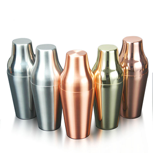 Shaker à cocktails Boston jetable en métal rose doré 650 ml pour barman et matériel de bar - Product Image 5