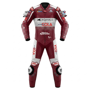 Combinaison de course Miguel Oliveira MotoCP en cuir de vachette et de kangourou 1,3 mm, combinaison de moto/Traje avec protection CE - Product Image 1
