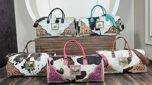 Sac de voyage en cuir véritable tendance 2025, grand format, cuir travaillé, sacs de voyage de luxe, sacs de week-end, sacs de nuit - Product Image 4