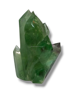 Vente en gros de cristaux de quartz vert naturel en vrac, multi-points, tours de guérison, polis, décoration d'intérieur Feng Shui - Product Image 2