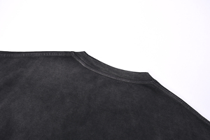 Camisetas Vintage con Gráficos Desgastados para Hombre, Modelo 2026, Color Negro, 250 g/m², Estilo Oversize - Product Image 4