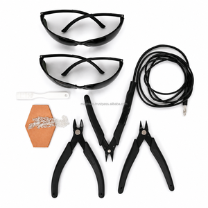 Kit d'outils de soudage pour bijoux permanents avec lunettes de soudage, pinces de précision, coupe-chaîne, chaîne d'entraînement en argent sterling - Product Image 1