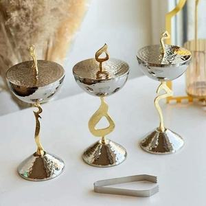 Handmade Calligraphy Durable Incense <b>Burner</b> Hammered <b>Silver</b> Gold Nut Bowls Sandalwood Religious Use Matching Bakhoor <b>Burner</b> - Product Image 6