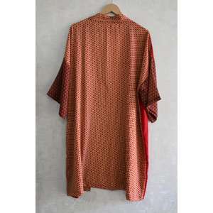 Silk Breathable Plus Size Patchwork <b>Kimono</b> Robe for Women Long Luxury Boho V-neck Ankle-Length Nightwear Gown - Product Image 5