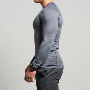T-shirts à manches longues pour hommes REXFIT SPORTS, tissu tricoté de qualité supérieure, vêtements de sport OEM pour l'entraînement et le port quotidien décontracté - Product Image 3