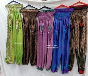 Rayon Mix Designs Printed Women's Harem Pants Pijamas de estilo bohemio para ropa informal Exportador al por mayor de La India - Product Image 1