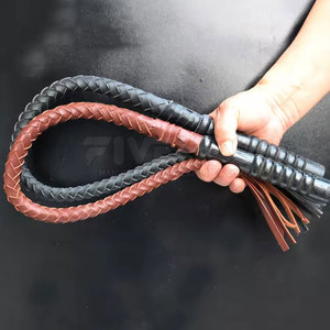 Fouet en cuir haute performance, cuir véritable durable, prise en main solide, design flexible, parfait pour l'entraînement en extérieur - Product Image 6