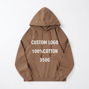 <b>Men</b> Top Selling Oversized Hoodie Custom Front Logo French Terry Hooded Sweatshirt Pullover Hoodie Streetwear Unisex 100% Cotton - Product Image 5