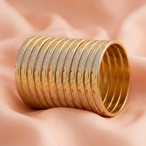 กำไลข้อมือ ORO-Z ลายสลักสามสี สำหรับผู้หญิง เครื่องประดับแฟชั่น อุปกรณ์เสริมสุดอินเทรนด์ - Product Image 4