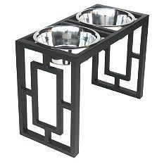 Juego de tazones para perros fáciles de limpiar, soporte moderno para servir comida para mascotas, comedero elevado para mascotas, soporte estable para tazones de perros - Product Image 2