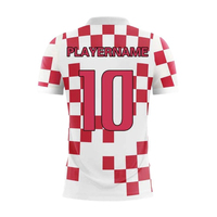 Camiseta de Fútbol Personalizada con Logotipo del Equipo, Manga Corta, Talla Grande, Transpirable, 100% Poliéster, para Entrenamiento y Partidos