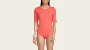 Wholesale <b>Women</b> Short Sleeve <b>Swim</b> <b>Shirt</b> Rash Guard Athletic Sports Top Quick Drying Beachwear Custom Supplier - Product Image 6