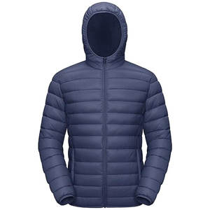 Veste matelassée à capuche pour homme personnalisée, légère et isolante, imperméable et coupe-vent, vente en gros - Product Image 1