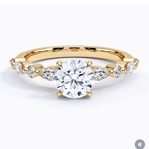 Premium Quality Silver Plated Pearl <b>Ring</b> <b>for</b> <b>Women</b> Sparkling Luxury IGI Certified Wedding Engagement Party <b>Statement</b> <b>Ring</b> - Product Image 3