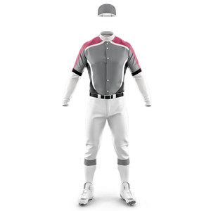 Uniforme de Béisbol Personalizado para Hombre, Venta de Fábrica, con Logotipo y Números Impresos, Kit Completo para Ropa Deportiva, Uniforme de Béisbol para Adultos - Product Image 2